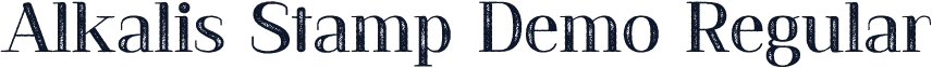 Alkalis Stamp Demo Regular