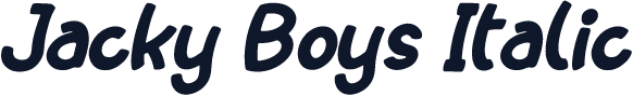 Jacky Boys Italic