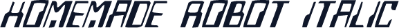 Homemade Robot Italic