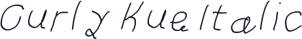 Curly Kue Italic