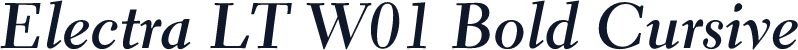 Electra LT W01 Bold Cursive