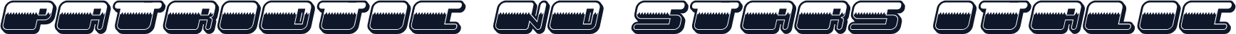 Patriotic No Stars Italic