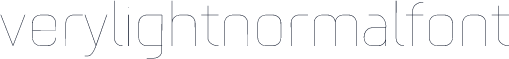 verylightnormalfont