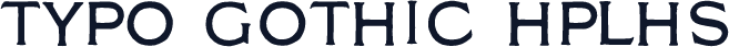 Typo Gothic HPLHS