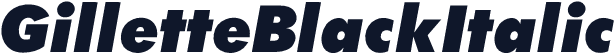 GilletteBlackItalic
