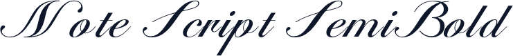 Note Script SemiBold