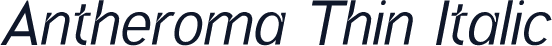 Antheroma Thin Italic