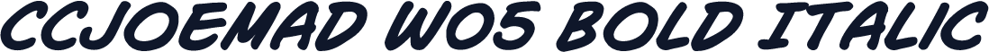 CCJoeMad W05 Bold Italic