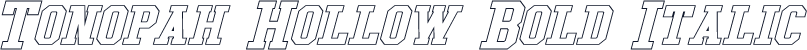 Tonopah Hollow Bold Italic