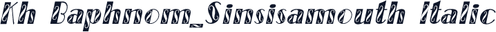 Kh Baphnom_Sinsisamouth Italic