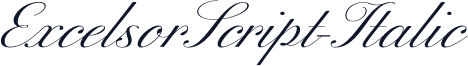 ExcelsorScript-Italic