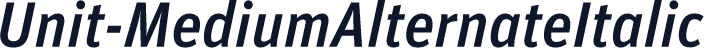 Unit-MediumAlternateItalic