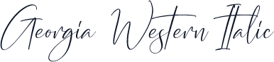 Georgia Western Italic
