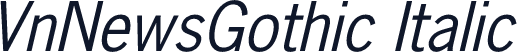 VnNewsGothic Italic