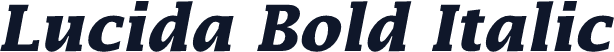 Lucida Bold Italic