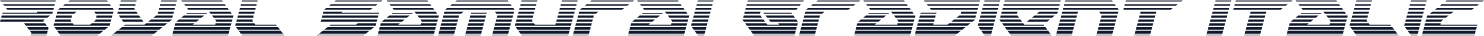 Royal Samurai Gradient Italic