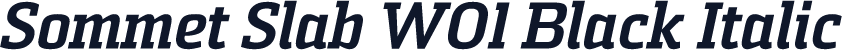 Sommet Slab W01 Black Italic