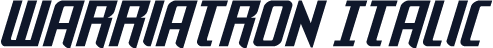 Warriatron Italic