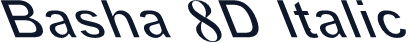 Basha 8D Italic