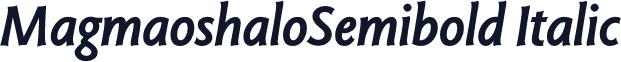 MagmaoshaloSemibold Italic