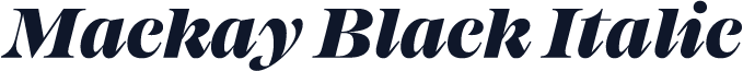 Mackay Black Italic