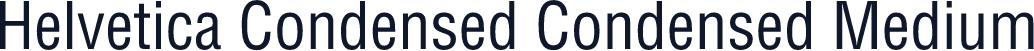 Helvetica Condensed Condensed Medium