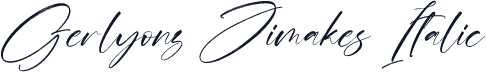 Gerlyonz Jimakes Italic