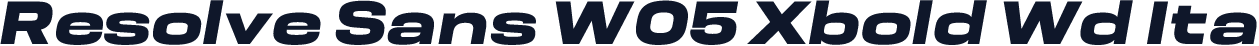 Resolve Sans W05 Xbold Wd Ita