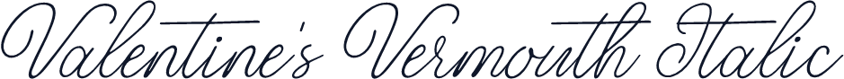 Valentine's Vermouth Italic