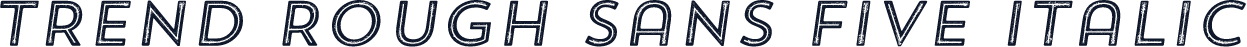 Trend Rough Sans Five Italic