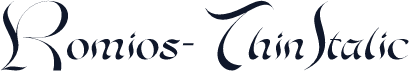 Romios-ThinItalic