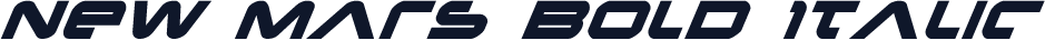 New Mars Bold Italic