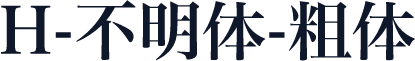 H-不明体-粗体