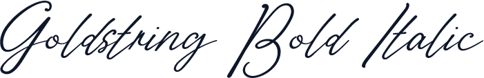 Goldstring Bold Italic