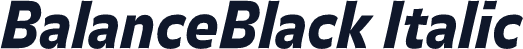 BalanceBlack Italic