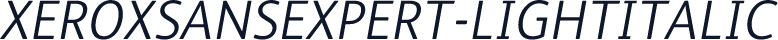 XeroxSansExpert-LightItalic