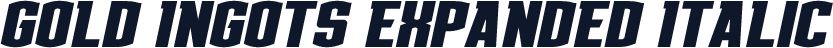 Gold Ingots Expanded Italic