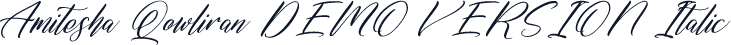 Amitesha Qowliran DEMO VERSION Italic