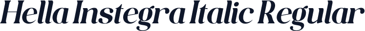 Hella Instegra Italic Regular