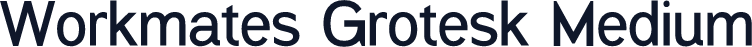 Workmates Grotesk Medium
