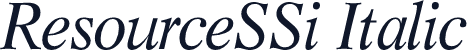 ResourceSSi Italic