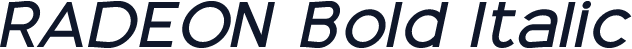 RADEON Bold Italic