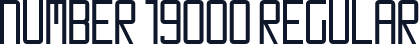 Number 19000 Regular