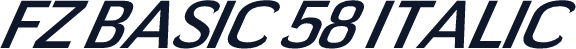 FZ BASIC 58 ITALIC