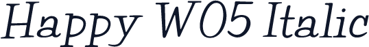 Happy W05 Italic