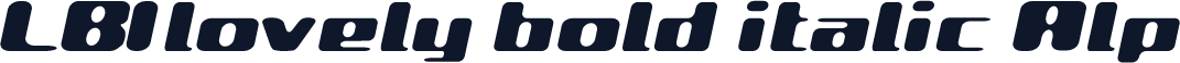 LBIlovely bold italic Alp