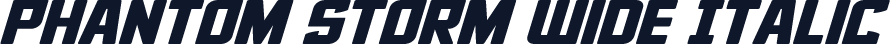 Phantom Storm Wide Italic