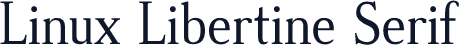 Linux Libertine Serif