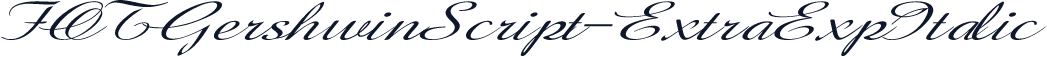 FOTGershwinScript-ExtraExpItalic