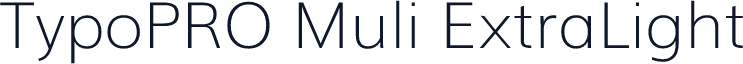 TypoPRO Muli ExtraLight